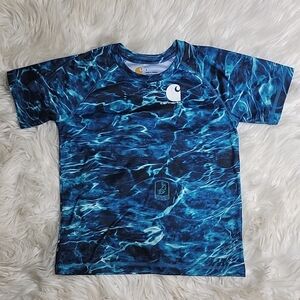 Carhartt Kids Short Sleeve Water Camo BASS Shirt
